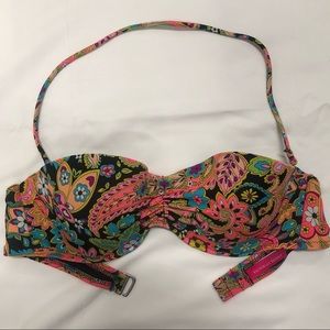 Victoria’s Secret Paisley Strapless Swim Top